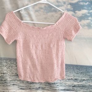 PacSun Pink off the shoulder top